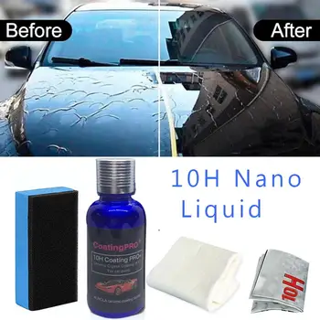 

High Gloss Ceramic Car Coating Kit, Anti-scratch Car Polish Exterior Care Paint Sealant 10H Hardness 30ML