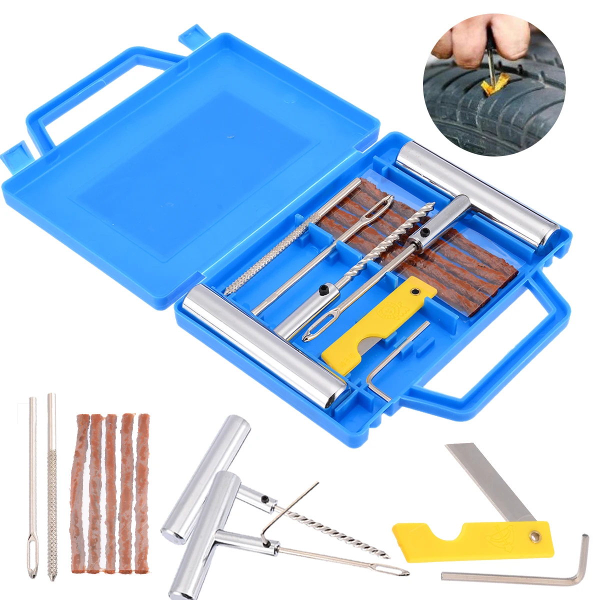 11pcs New Heavy Duty Tire Repair Vehicles Car Motorcycle Bike Tire