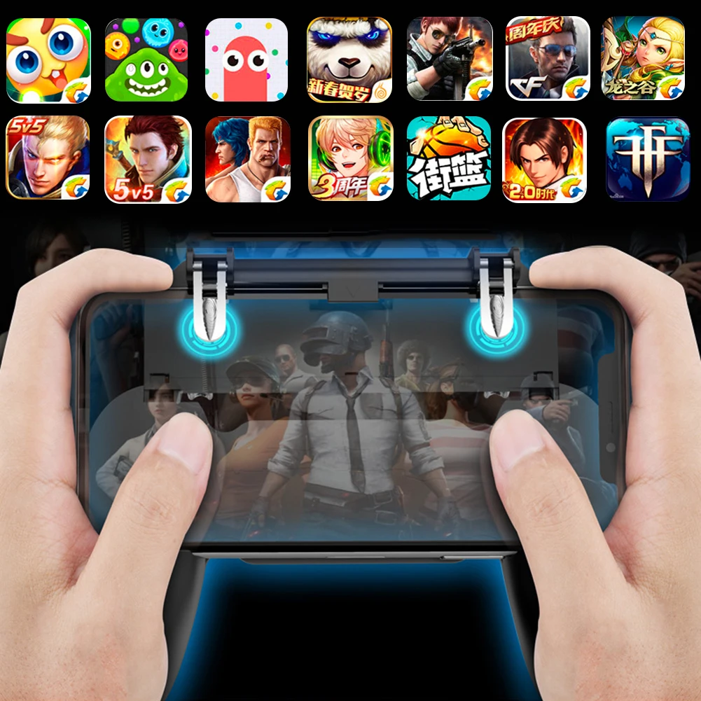 W11 Gamepad Joystick for PUBG Controller for Mobile Phone Game Controller FIRE AIM button hands-confort Android IOS Wireless