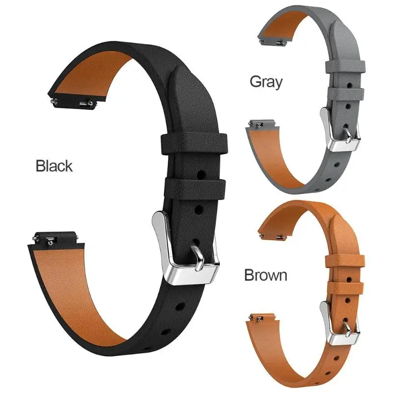 

VODOOL Replacement Smart Watch Leather Watch Band Wrist Strap Bracelet Belt for Fitbit Inspire/Inspire HR Smartwatch Belt Parts