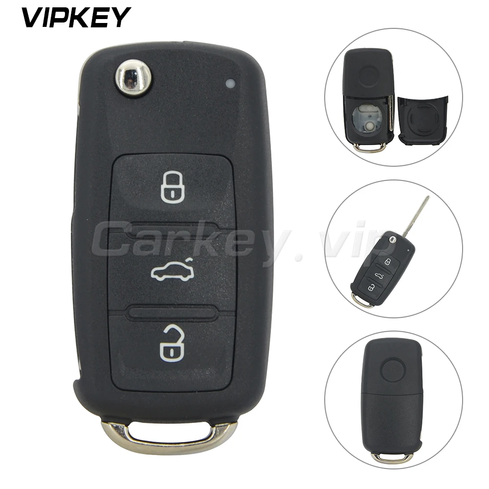 Дистанционный ключ 5K0837202AD для VW VOLKSWAGEN PASSAT GOLF POLO задняя крышка 3 кнопки HU66 |
