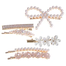 6 шт. жемчужные заколки для волос бант искусственный жемчуг заколки для волос инструмент для укладки волос для женщин подарок для девочек