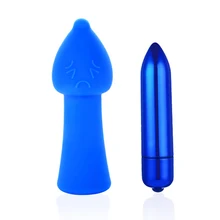 Soft Butt Plug Finger Sleeve Vibrator Clitoris Stimulation Massager Silicone Bullet Vibrator Egg Anal Plug font