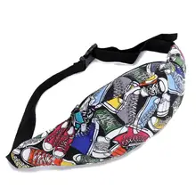 Модная Бандана с объемным принтом на талии, черная поясная сумка для женщин, поясная сумка, поясная сумка для мужчин