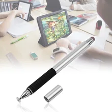 2-в-1 шариковые ручки с Проводная головка и диск наконечник Универсальный ручка для тачскрина набор для емкостных экранов телефонов и планшетов