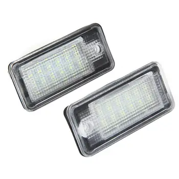 

1 Pair LED Car License Plate Lights Lamps for Audi A3 A4 B6 B7 A6 A8 Q7 A5 Car License Plate Light Lamp Bulbs Car Lights