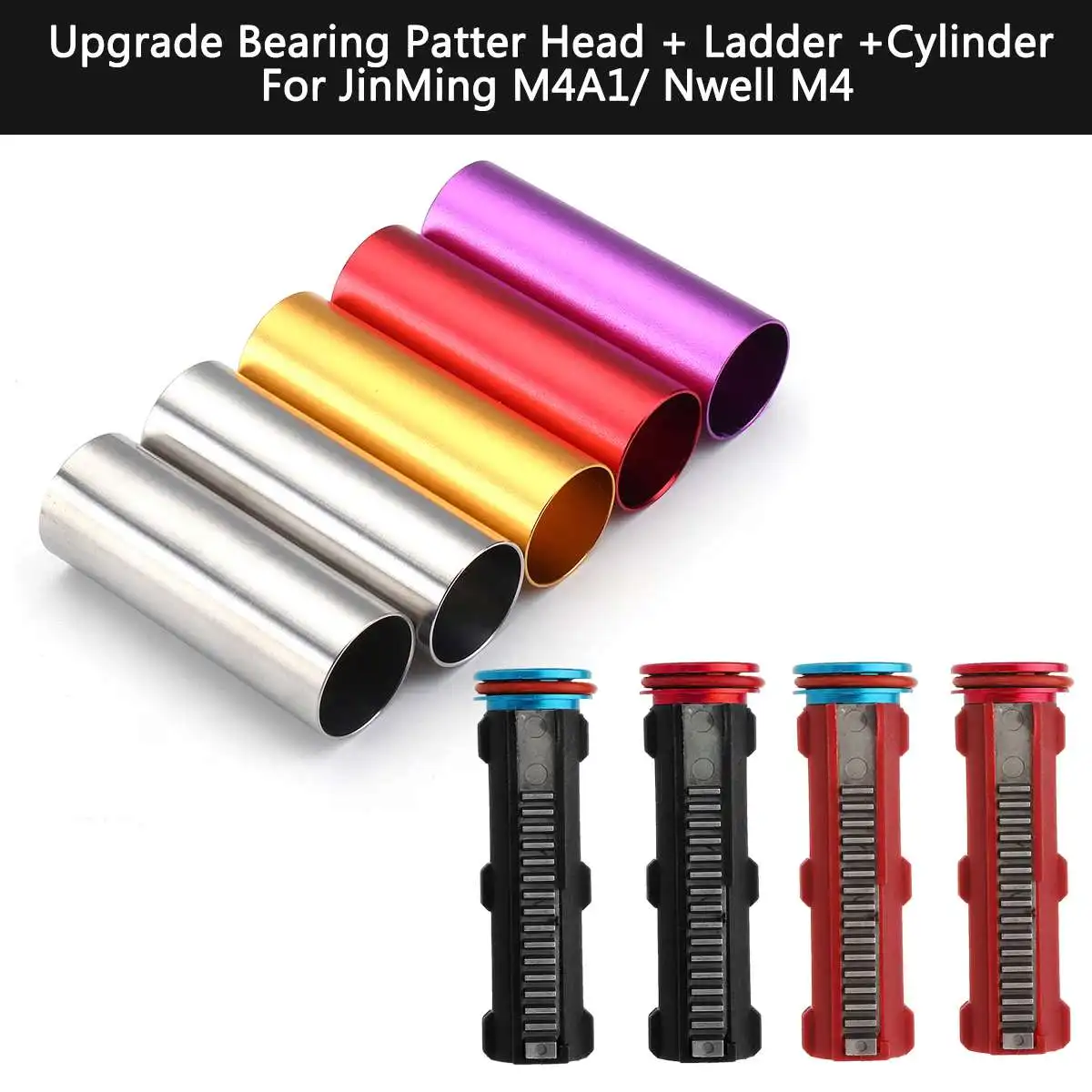 

Upgrade For JinMing Gen8 M4A1 Bearing Patter Head+Ladde+Cylinder Gel for Blaster Gearbox