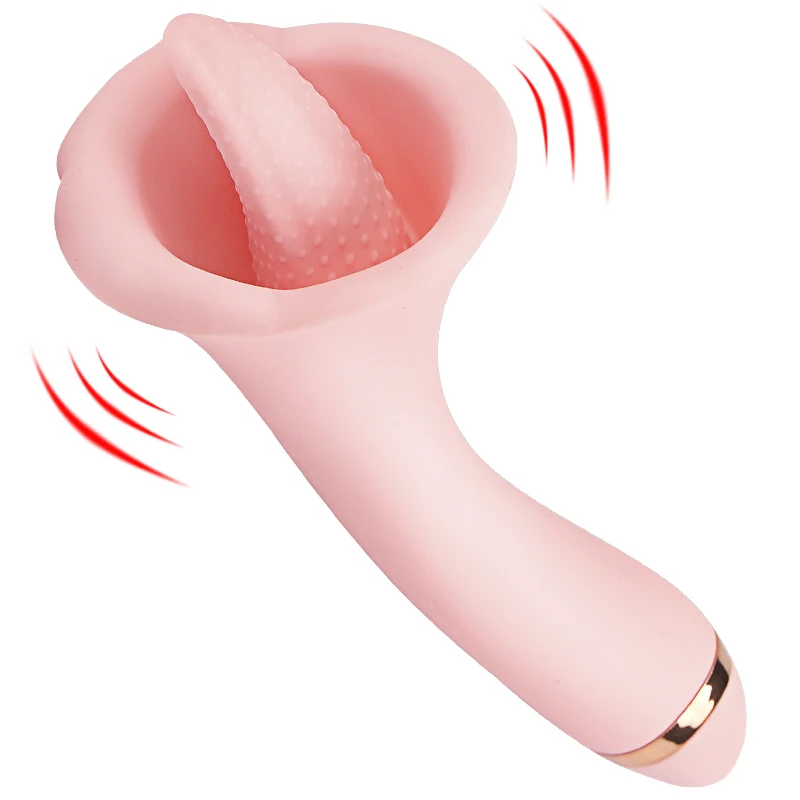 Супер язык G Spot взрослая игрушка силиконовая красная розовая Вибрация удар