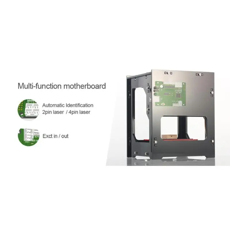  DK-8-KZ 3D1000mW USB de escritorio grabador láser DIY de madera de bambú de plástico de goma de gra