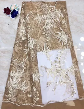 

African sequins french net lace fabric 2019 Swiss voile mesh guipure tulle Nigerian laces fabric high quality for wedding party