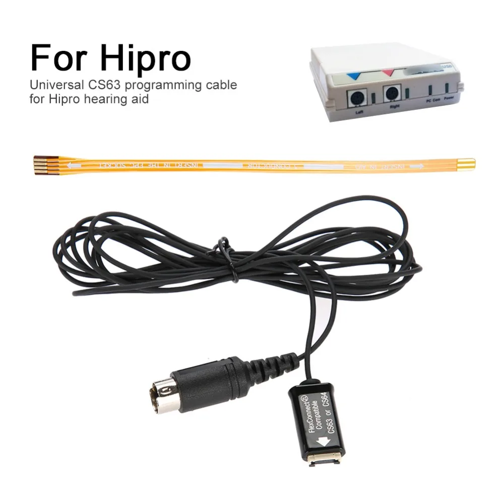 

Universal CS63 Programming Cable For Digital Hearing Aid Sound Amplifier Program Software For Hipro Programming