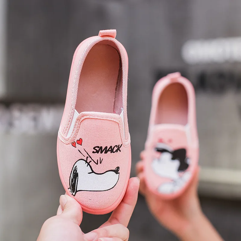 2019 ربيع جديد الطفل الكرتون أحذية الأطفال قماش الاطفال عارضة طالب الطفل القماش حذاء