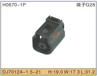 

5set 1P Automobile Waterproof Automotive Line Terminal Auto Wire Terminals Electrical 1 Pin Connectors Dj7012a-1.5-21