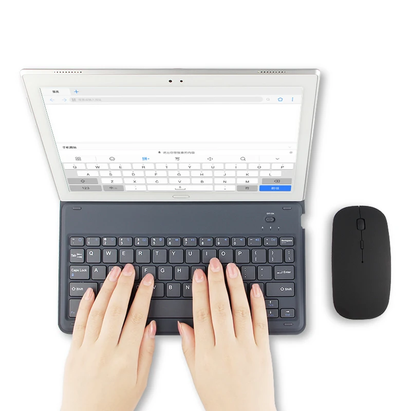 SlimKeys Bluetooth Keyboard Jet Black Portable Keyboard with Integrated Commands for Samsung Galaxy Tab S5e Wi-Fi BoxWave Samsung Galaxy Tab S5e Wi-Fi Keyboard, 