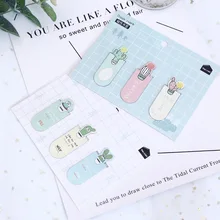 1 комплект розовый синий белый большие глаза кактус магнит креативный Школьный для детей BZNVN простые школьные принадлежности канцелярская Скрепка Закладка