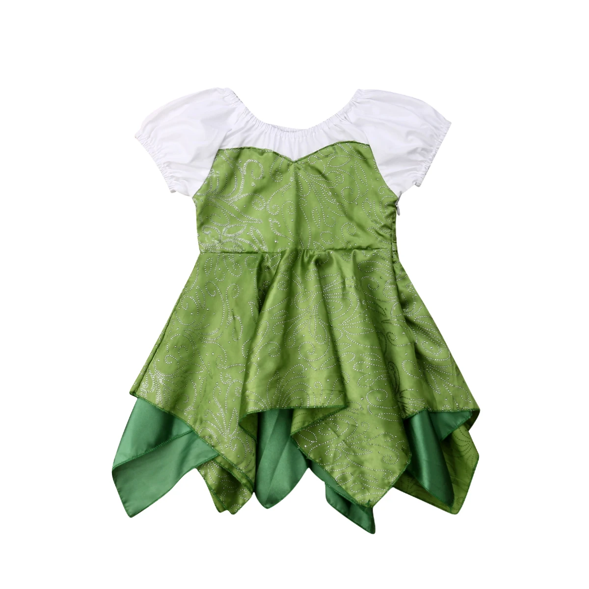 

Pudcoco Princess Wedding Dance Birthday Dress Little Girl's Sparkly Stage Dress