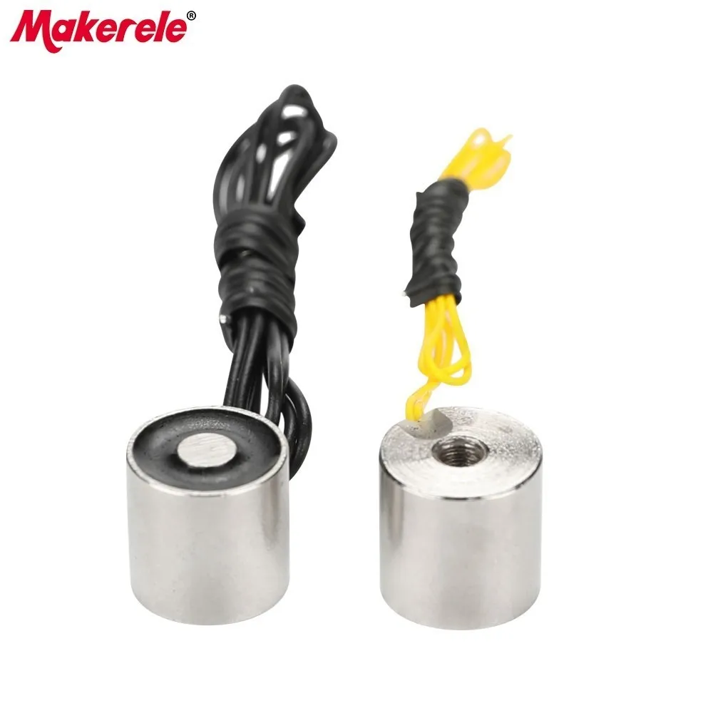

MK10/10 Holding Electric Magnet Lifting 0.3KG/3N Solenoid Sucker Electromagnet DC 6V 12V 24V Non-standard custom