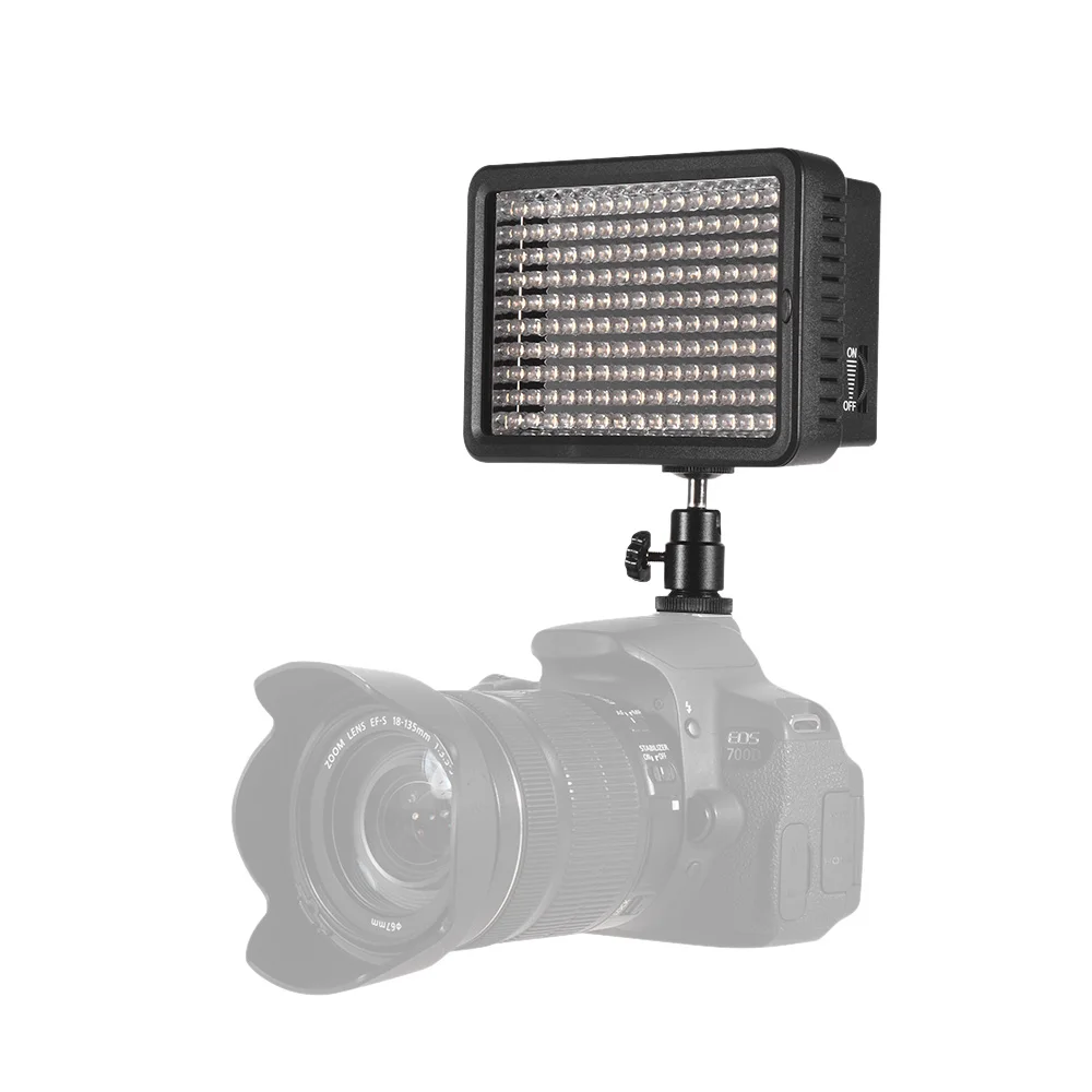 Профессиональные Затемнения DSLR Камера светодио дный видео 5600 К фотография заполняющего света 160 светодио дный s Фото Студийный свет для Canon Nikon sony