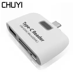 Многофункциональный USB Порты и разъёмы Тип-C концентратора USB-C для SD/TF Card Reader с OTG USB2.0 Тип C Splitter адаптер для портативных ПК Аксессуары