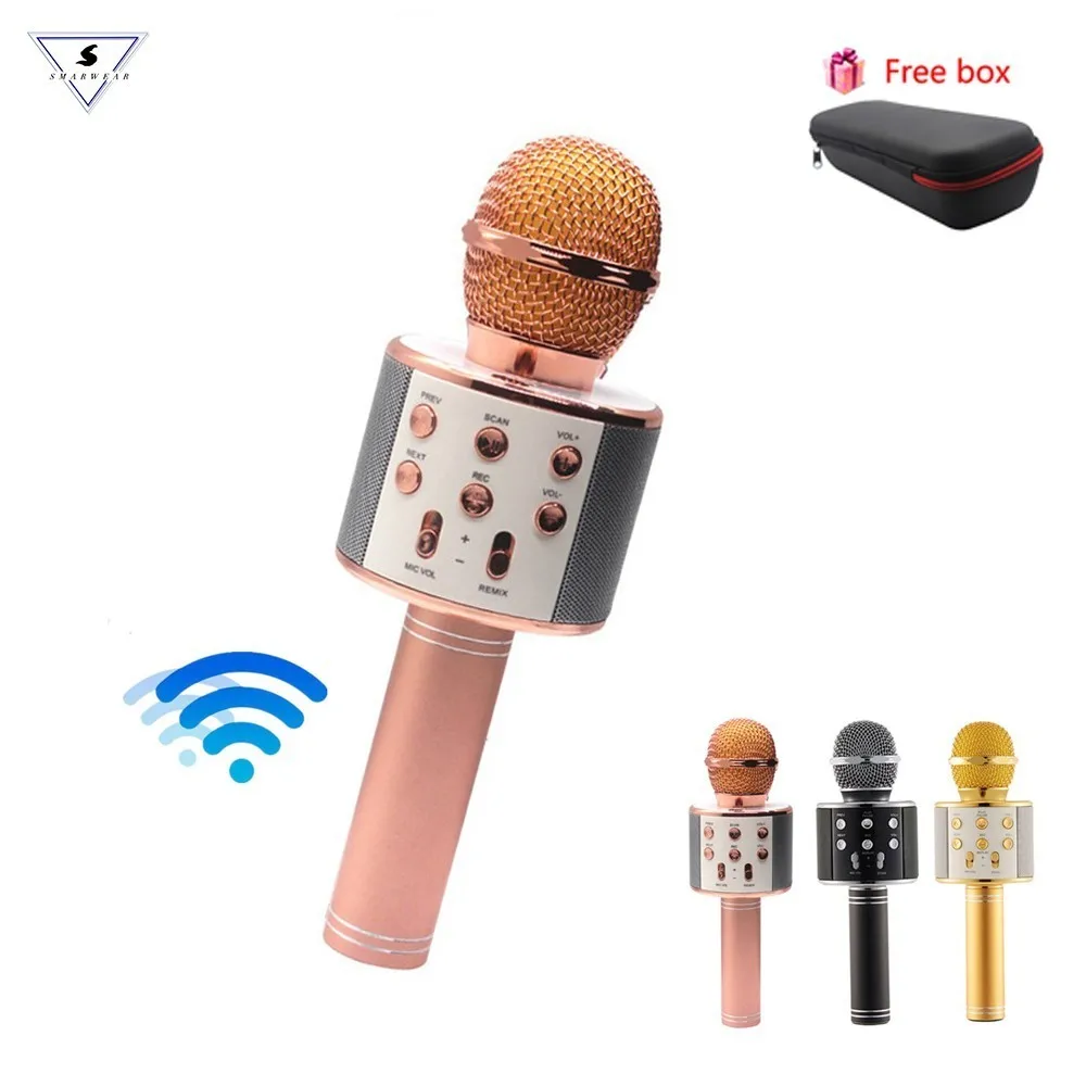 50% Flash Deals Fast Delivery WS-858 Karaoke Microphone Wireless Speaker Recording Youtube Bluetooth Microphone For Smartphone 50% Flash Deals Fast Delivery WS-858 Karaoke Microphone Wireless Speaker Recording Youtube Bluetooth Microphone For Smartphone