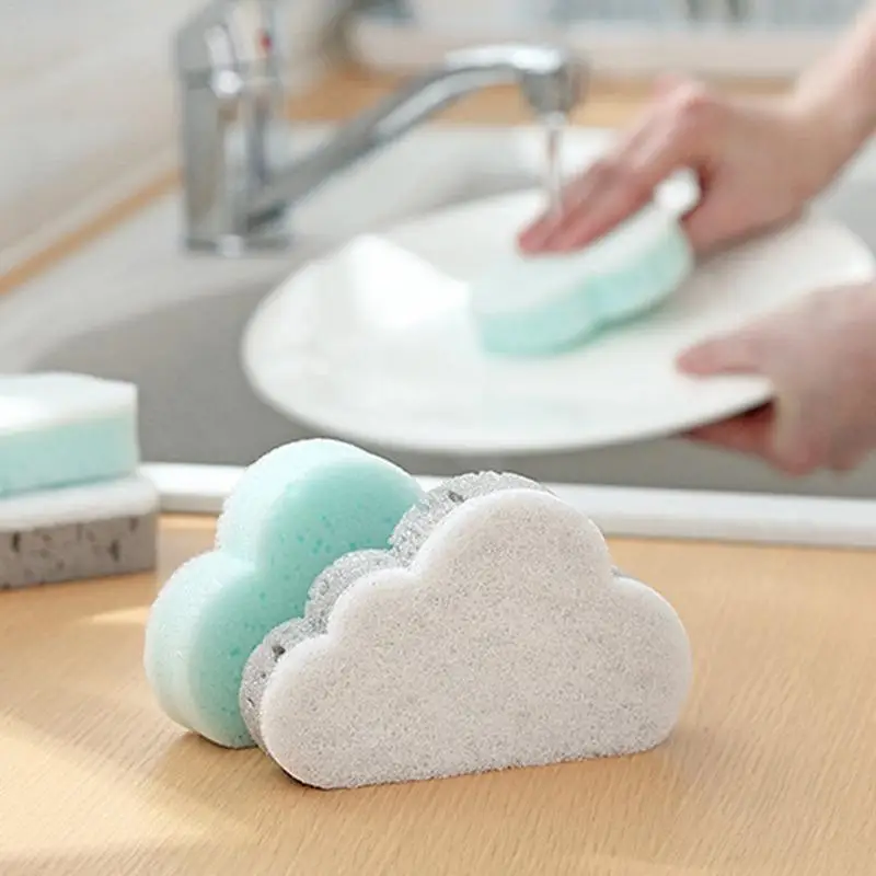 

1PC Cloud Shape Sponge Brush Household Cleaning Tools Decontamination Magic Rubbing Cleaning Sponge Environmentally Friendly