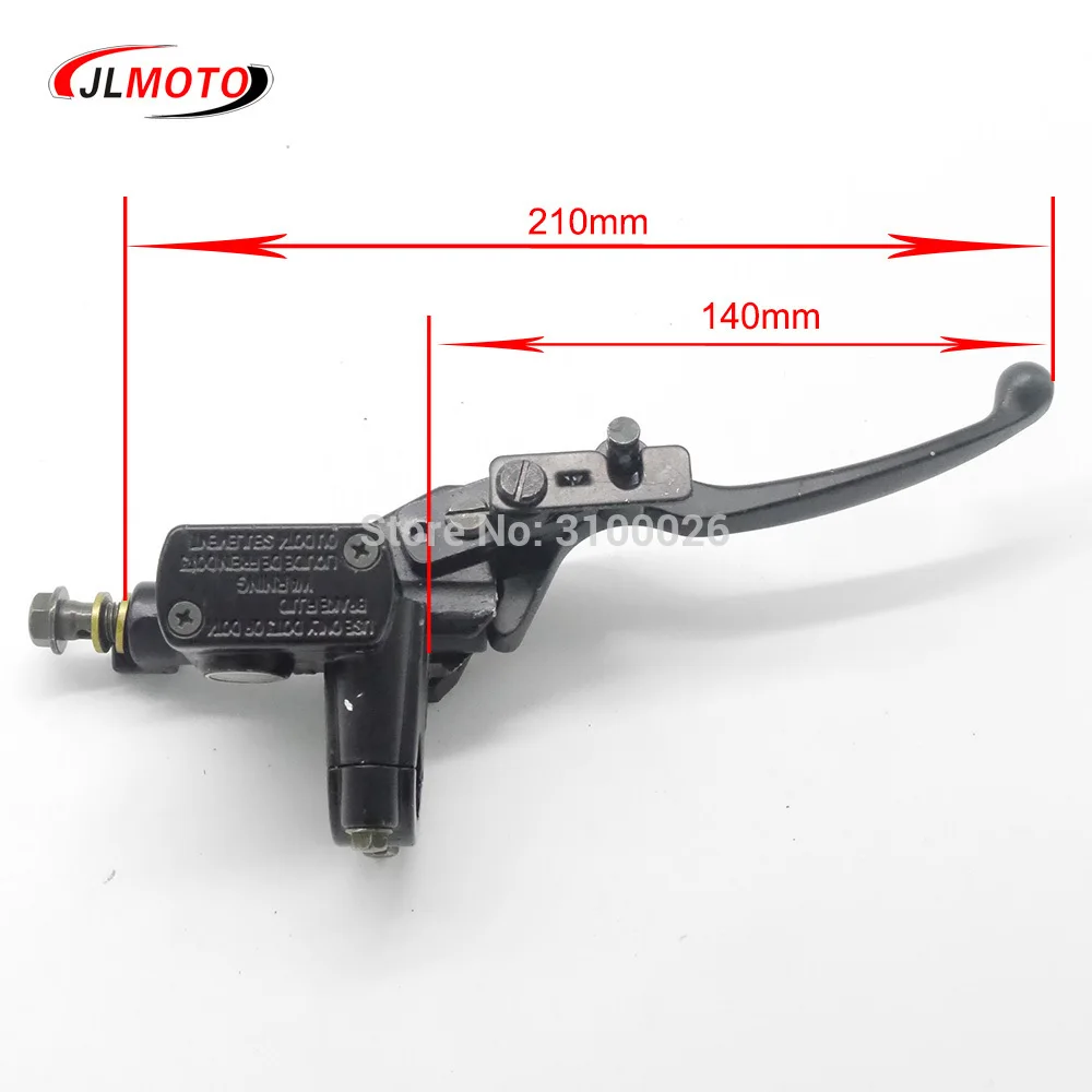 1 пара L& R передний главный цилиндр 7/8 22 мм руль рычаг гидравлического тормоза с парковочным тормозом и стоп-переключателем, пригодный для ATV частей