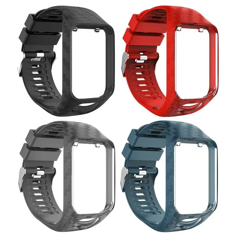 

Silicone Watchband Bracelet Breathable Watch Strap Wrist Band for TomTom Series 2/3 Bands Rubber Watchband Strap Sport Loop