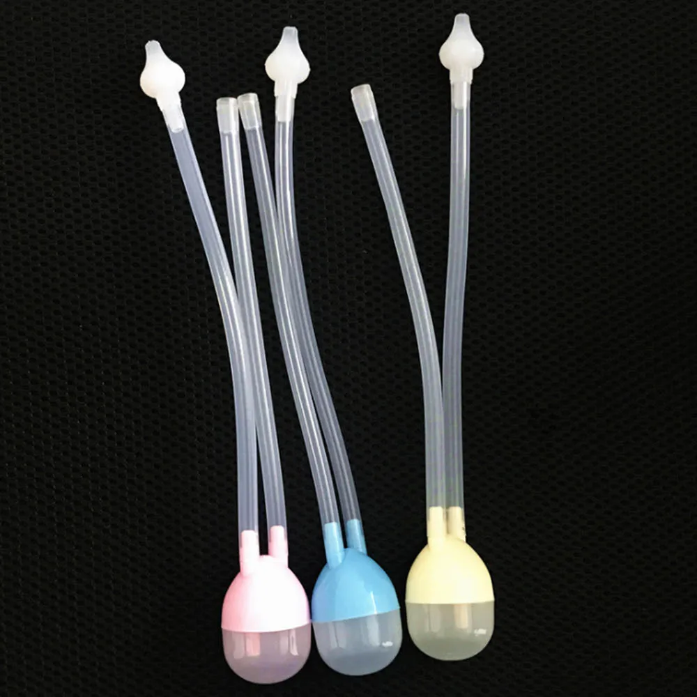 

Newborn Vacuum Suction Nasal Aspirator Safe Silicone Infant Nose Cleaner Baby Care Products Safety Aspirador Nasal Baby Care