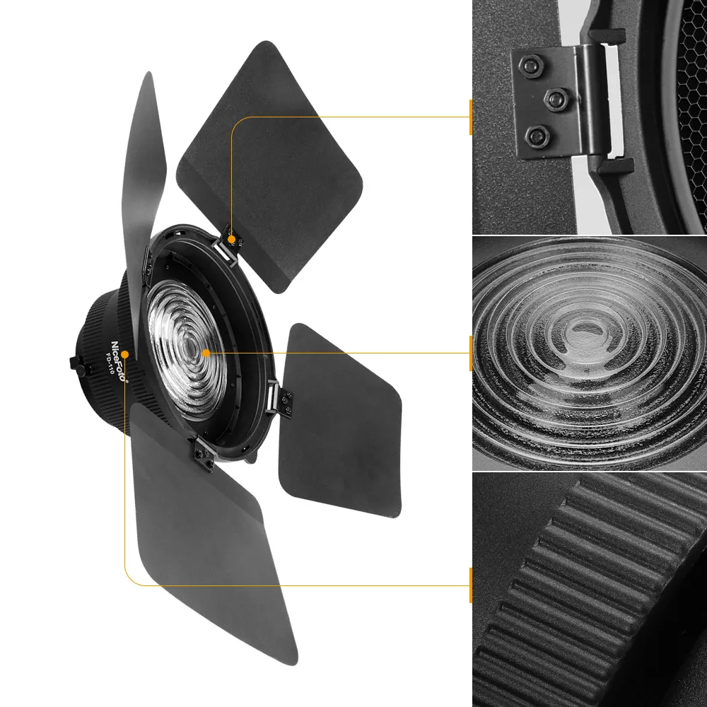 NiceFoto Φ адаптер для фокусировки света с светильник кой LED щения свет Aputure Storm COB 120T