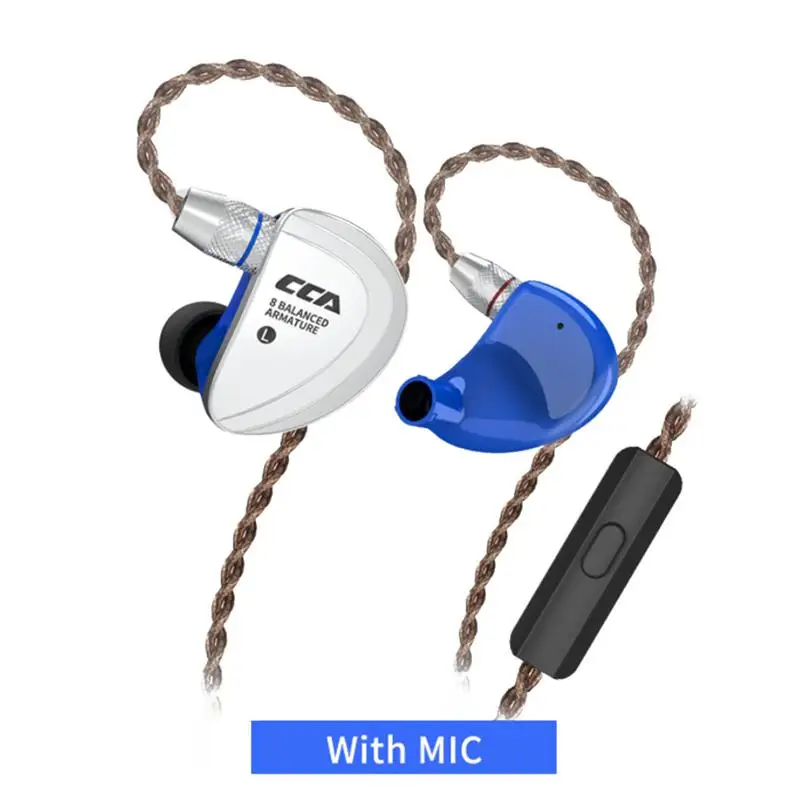 

CCA C16 8BA Drive Units In Ear Earphone 8 Balanced Armature HIFI Monitoring Earphone Sport Head Headset With Detachable Det