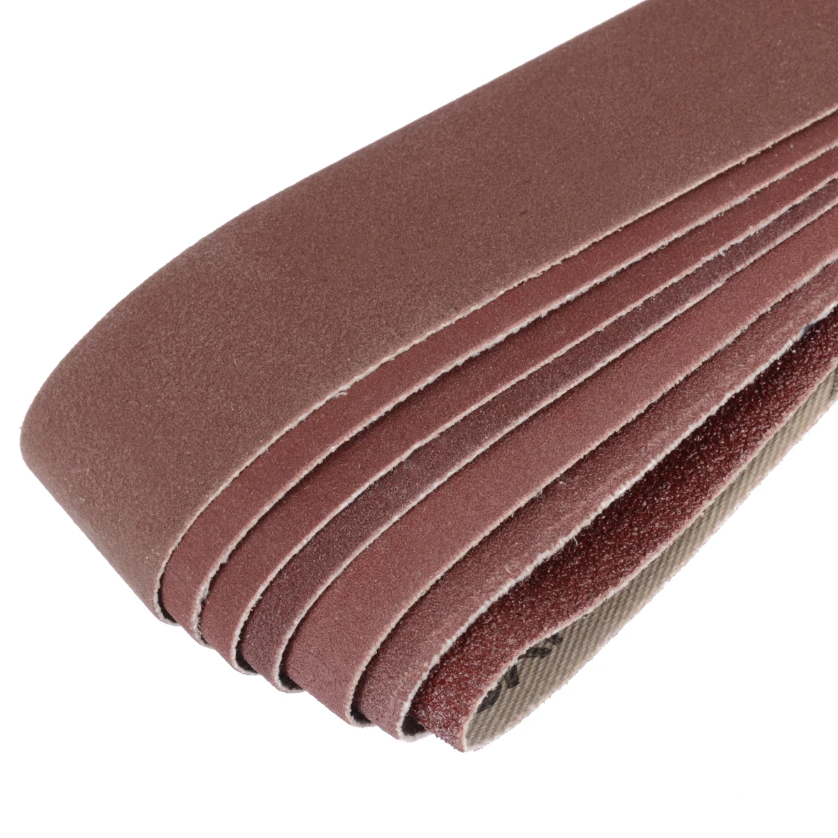 7pcs High performance Aluminium Oxide 80 150 240 320 400 600 1000 Grit Sander Files 2.5cm*106cm Sanding Belts Abrasive Tools