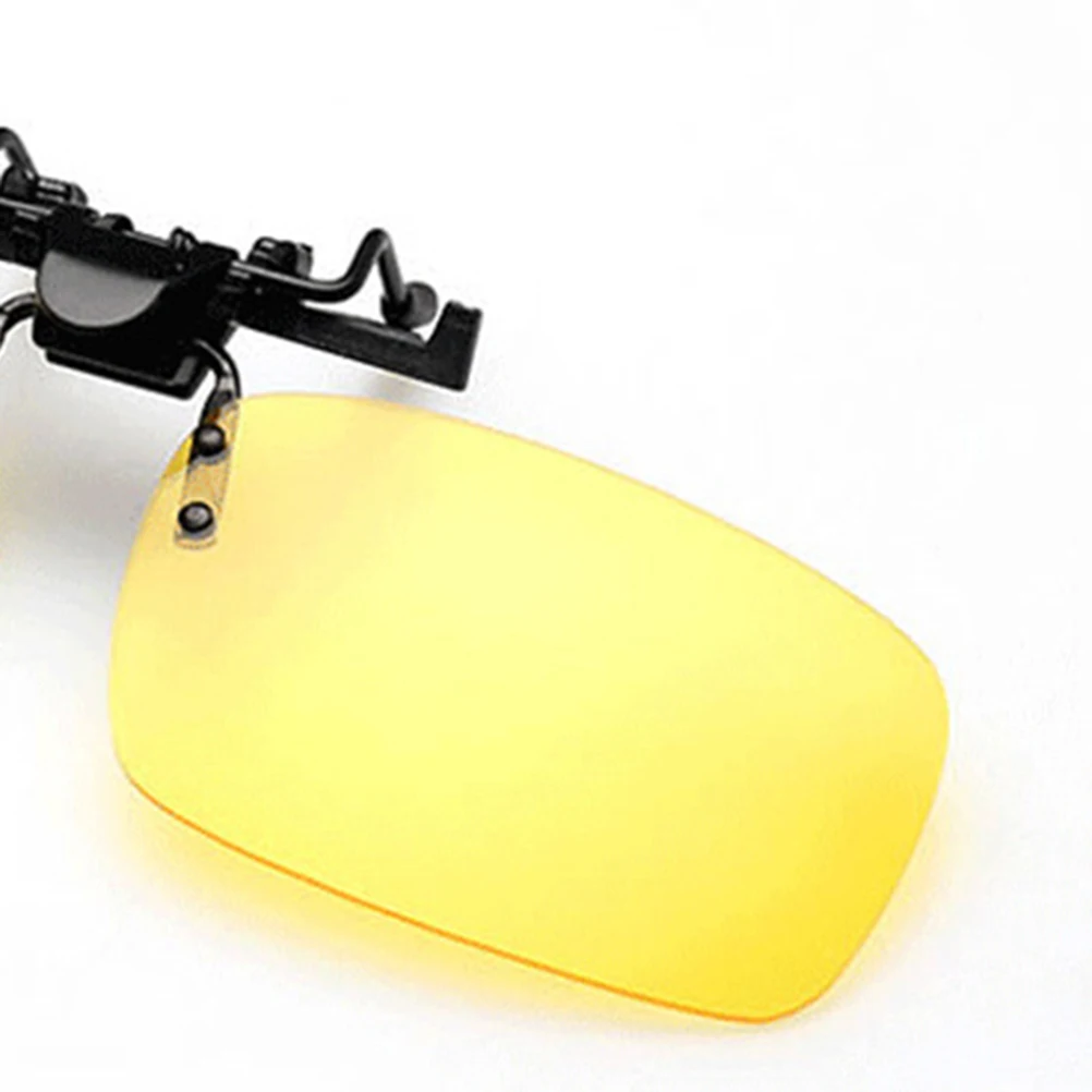 1PC Polarized Sunglasses Clip Drive Sunglasses Night Vision Goggles Resin Lenses Night Driving Glasses Car Accessories