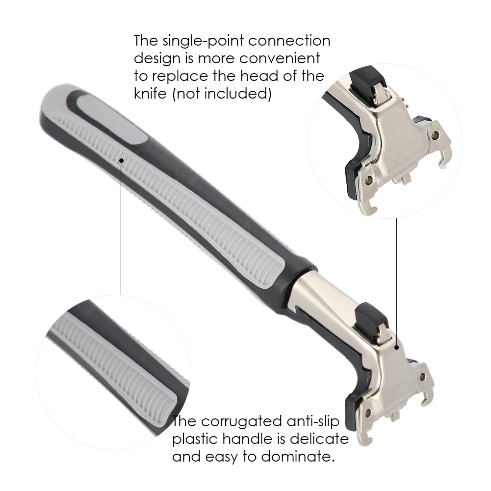 Ручная бритвенная ручка профессиональная 1 шт. пластиковая противоскользящая двойная кромка бритвенная ручка держатель замены Бритва для мужчин и женщин