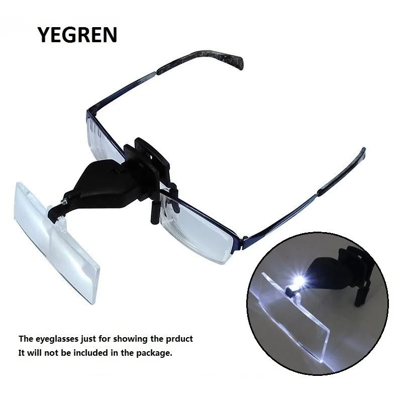 Lentes Con Aumento De 1 5 X 2 5 X 3 5 X Y Sujetador Gafas Lupa Con Luces Led Y Manos Libres Lupa Para Bordado Con Sujetador Lupas Para Visualizacion Y Dibujo De Plantas Lentes