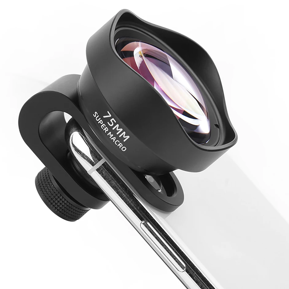 Sqpp Pholes 75 мм мобильный макро объектив телефона Камера макро Объективы для Iphone Xs Max Xr X 8 7 S9 S8 S7 пикселей клип на 4 k Hd объектив