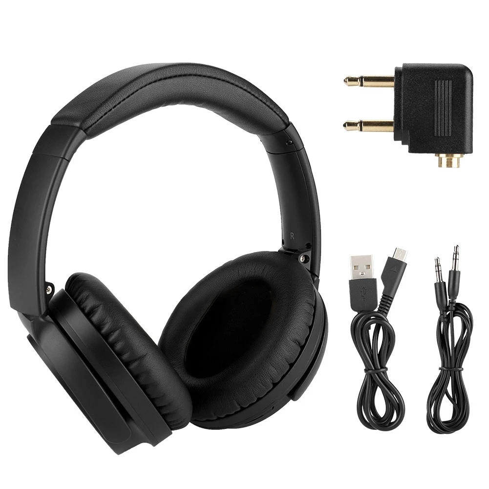 

Bluetooth Headphone 2 in 1 Wired/Wireless Noise Canceling Active Headset fone de ouvido Foldable Stereo Headphone auriculares