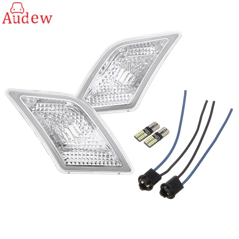 

2Pcs LED Side Marker Lights Lamps Clear Len Turn Signal Light For 08-11 for Mercedes/Benz W204 C250 C300 C350