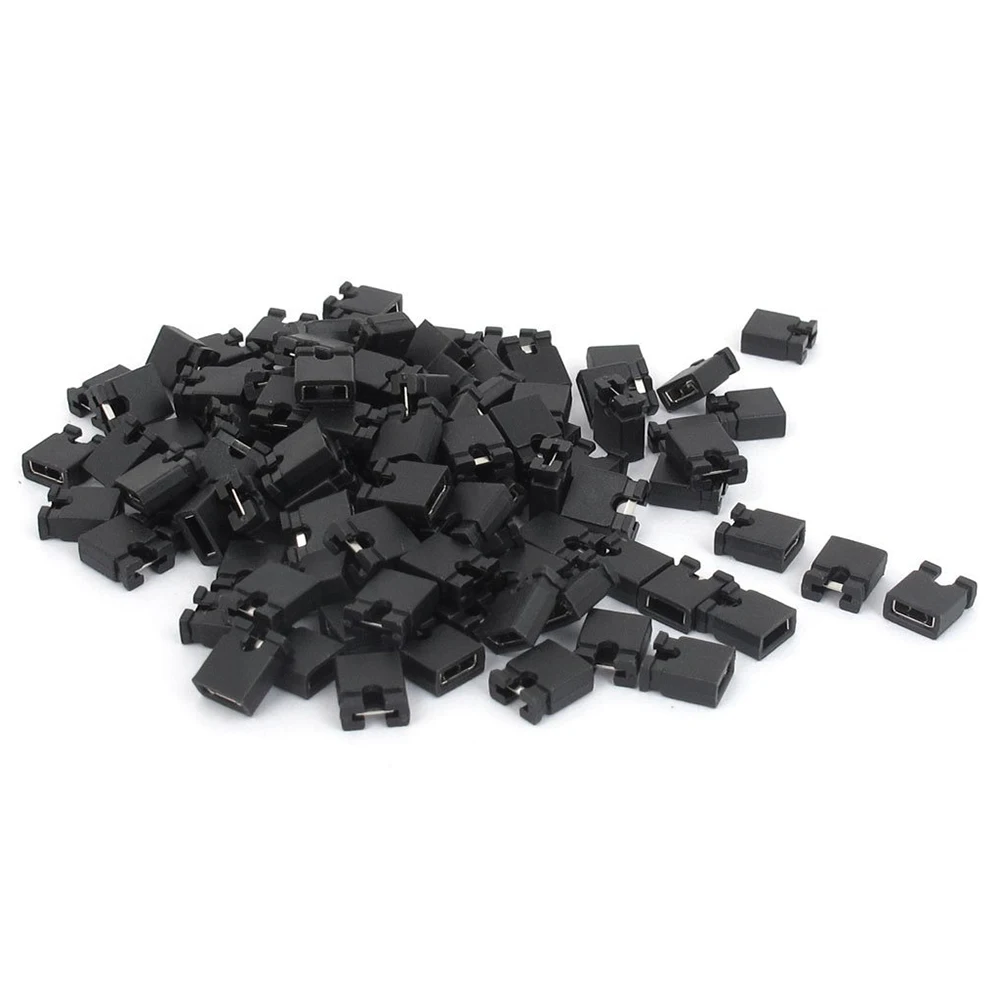 

BIFI-120 Pcs 2.54mm Standard PCB Shunts Short Mini Jumper Cap Connector