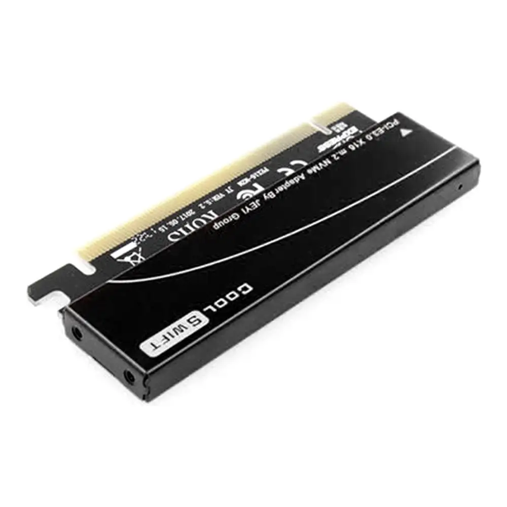 JEYI для NVME M.2 X16 PCI E Пыленепроницаемая переходная карта Cool Swift 2280 Al лист золотой