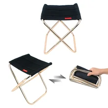 Portable Folding Chair Seat Aluminum Alloy Outdoor Fishing Camping Picnic Beach Foldable Chairs WXV Sale