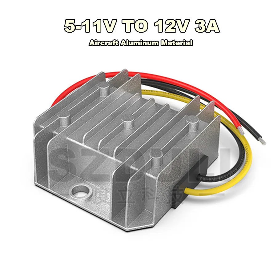 Buy Input 5-11V Aluminum Boost Converter Output DC 12V Regulator Module 3A 36W