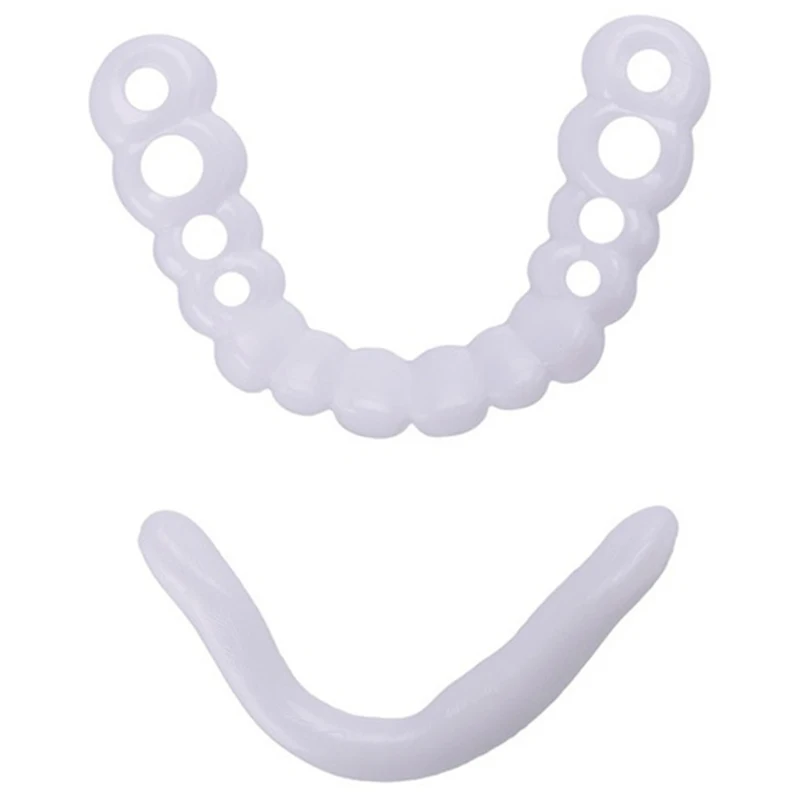 УЛЫБКА протез подходит топ косметические зубы удобный чехол мгновенный комфорт отбеливание зубов протез