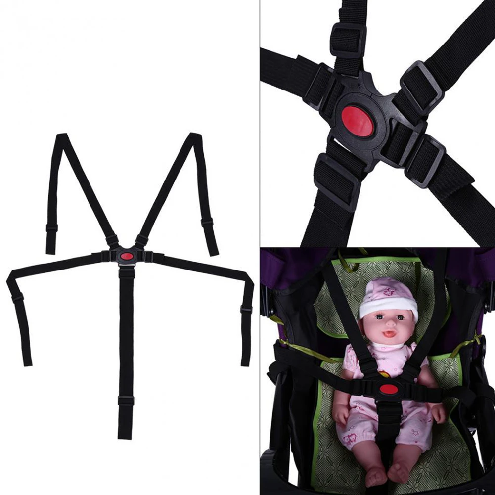

1pc Baby Protection Seat Stroller Belt 5 Point Harness Safe Belt Seat For Stroller High Chair Pram Buggy Children Kid Pushchair