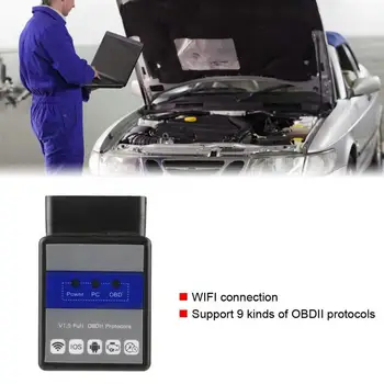 

Full Protocols OBD2 OBDII CAN BUS WIFI Car Diagnostic Tool Auto Scanner Code Reader ISO14230-4 KWP ISO14230-4 KWP Car Tools