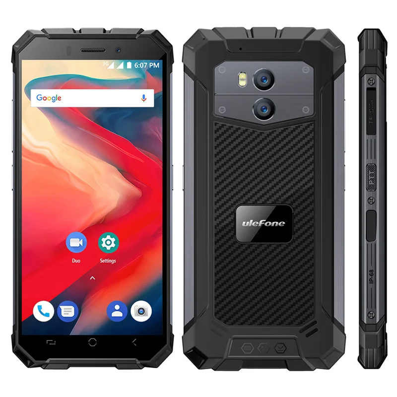 Ulefone Armor X2 3g смартфон 5 дюймов Android 8 1 MT6580 четырехъядерный 2 Гб ОЗУ 16 ПЗУ 13 0 МП + 5Мп 5500