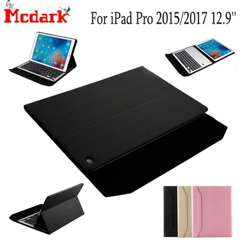 

Mcdark Keyboard Case For iPad Pro 2015 2017 12.9'' Ultra-thin Wireless Bluetooth keyboard Aluminum Alloy Tablet Cover