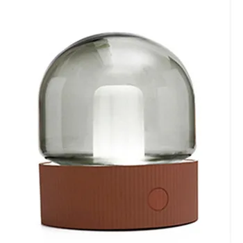 

Portable Creative Nostalgic Glass Night Light Bedroom Bedside Sleeping Living Room Light Cafe Bar USB Charging