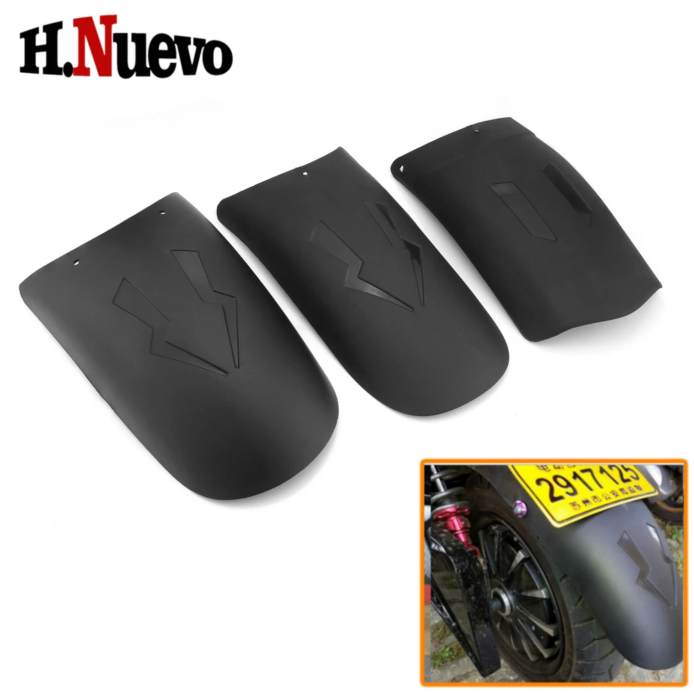 

For Yamaha Motorbike Front Rear Mudguard Extender Fender Splash Extension Pad For KTM Ducati Kawasaki Benelli Black Parts