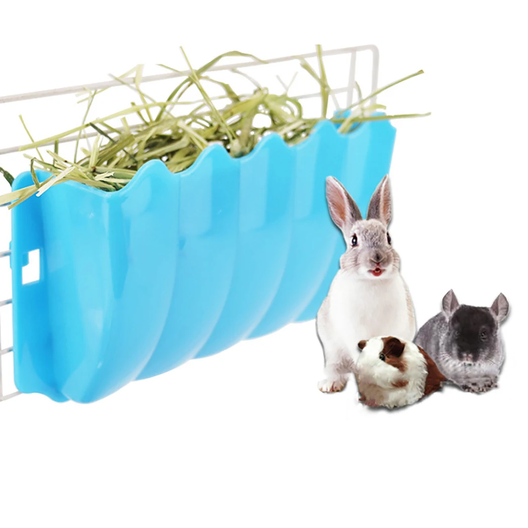 Toy Grass-Bowl-Holder Hamster Rat-Feed-Dispenser Hay Animal-Cage Guinea-Pig Carrot Small