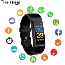 115 плюс спортивные умные часы Мужские Цифровые часы с кровяным давлением мониторинг здоровья трекер Водонепроницаемый Фитнес умный Браслет